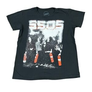 5 Seconds of Summer T Shirt Black Size Large Band Music